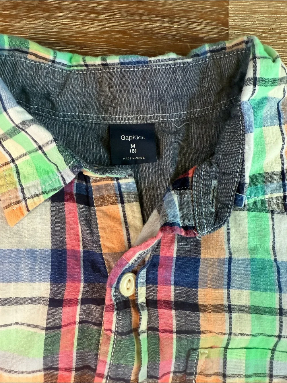 Gap Kids Boys button up shirt and Shorts outfit set size M